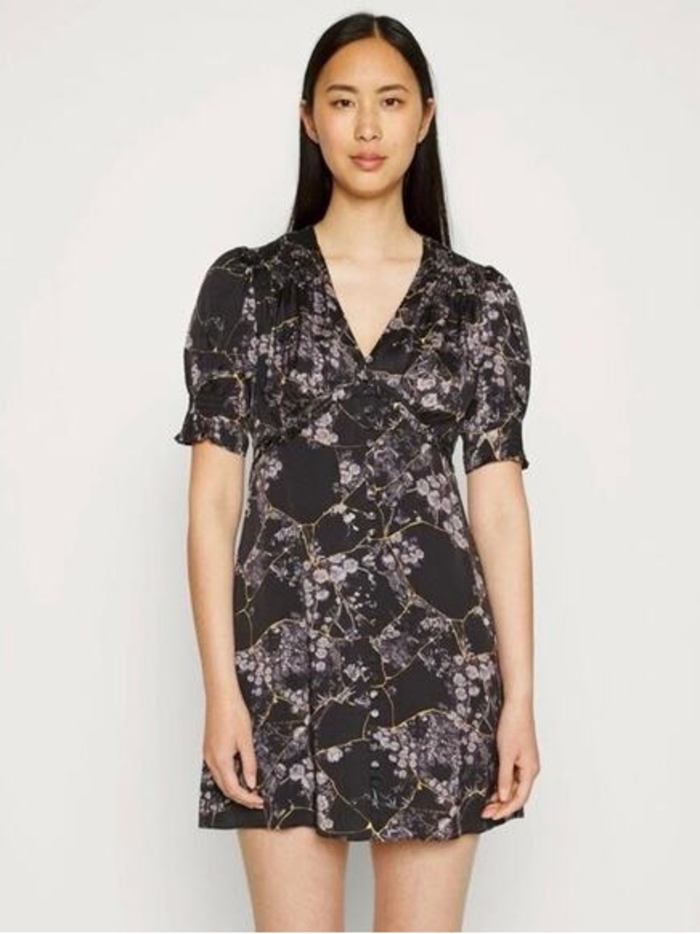 ALL SAINTS Demi Buruberu  Floral Mini Dress Size 10